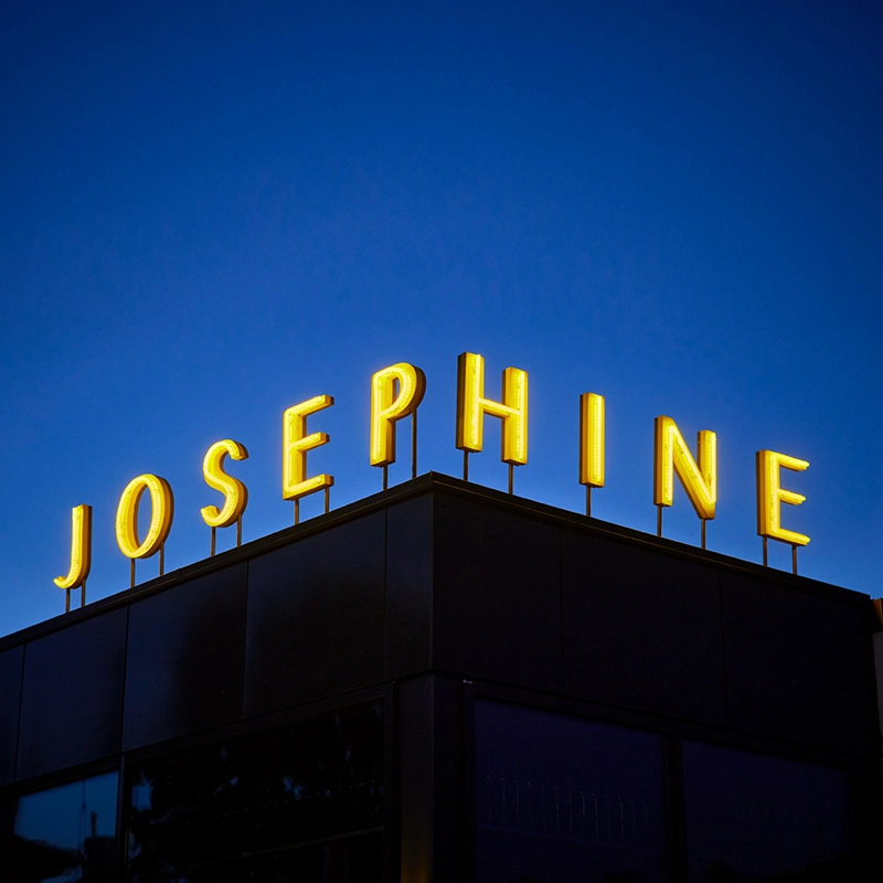 Led skyltar - bar josefine