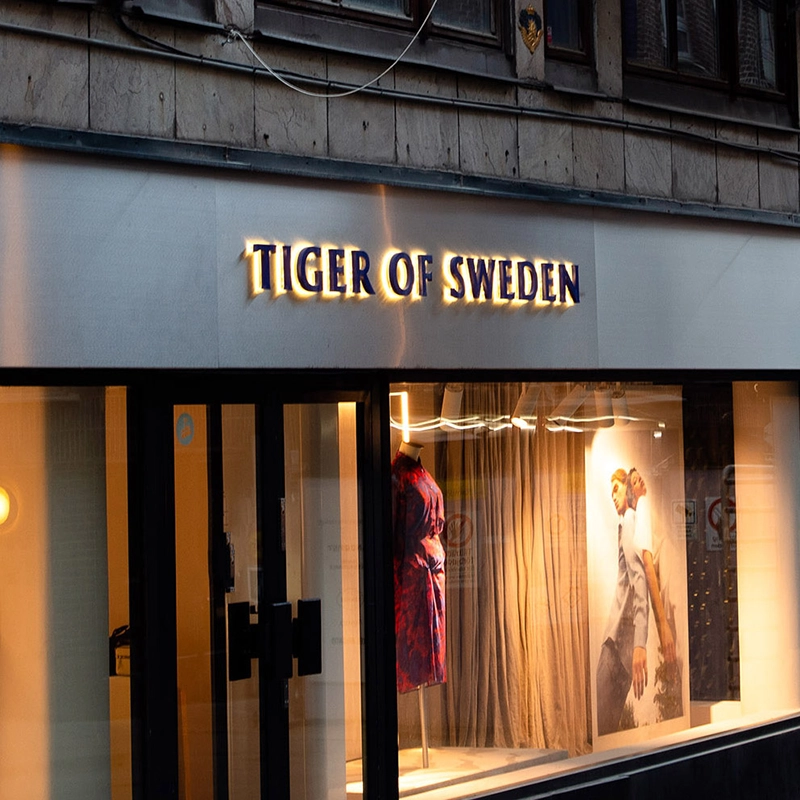 Ledskylt tiger of sweden